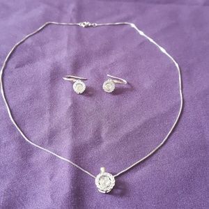 Colors in rythym necklace and earrings.